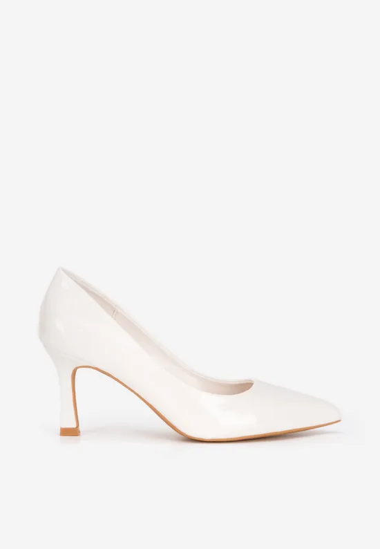 Pantofi stiletto Patricka V3 albi