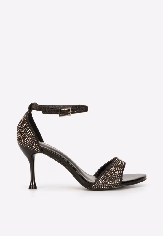 Črni ženski elegantni sandali Persiana