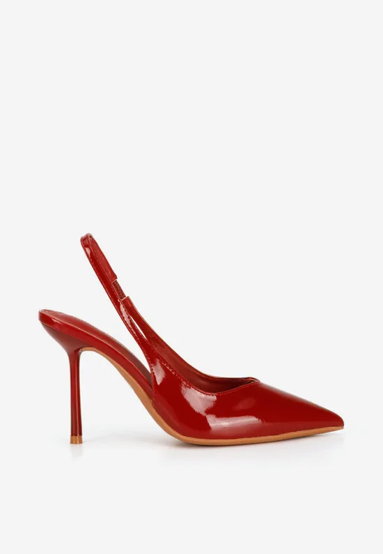 Μπορντό γόβες slingback Kity