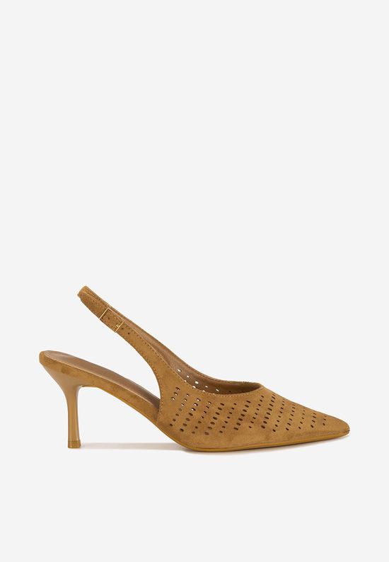 Χακί γόβες slingback Osyana