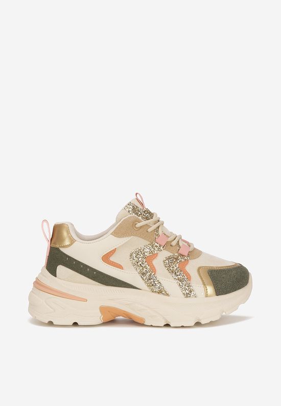 Wielokolorowe sneakersy na platformie Odinea V2