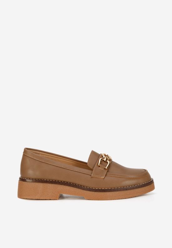 Khaki mokasyny damskie Calisteia