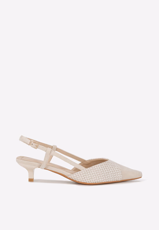 Décolleté slingback beige Mayuka