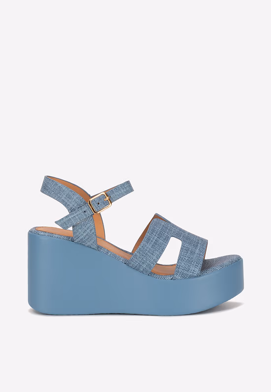 Sandale cu platformă Raselia denim