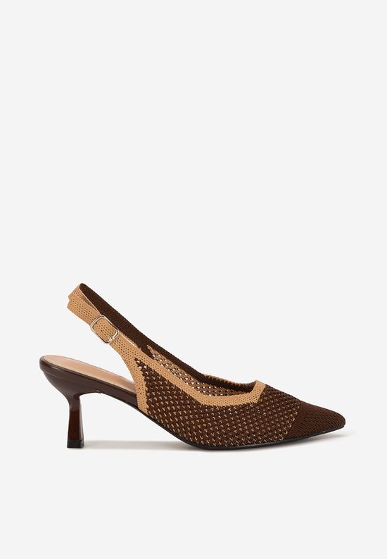 Pantofi slingback Rabiella maro