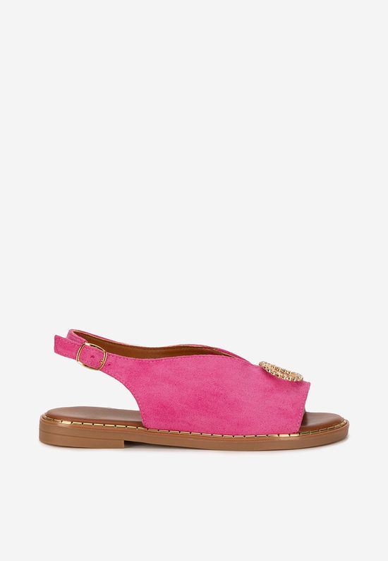 Sandale fara toc Olivera roz