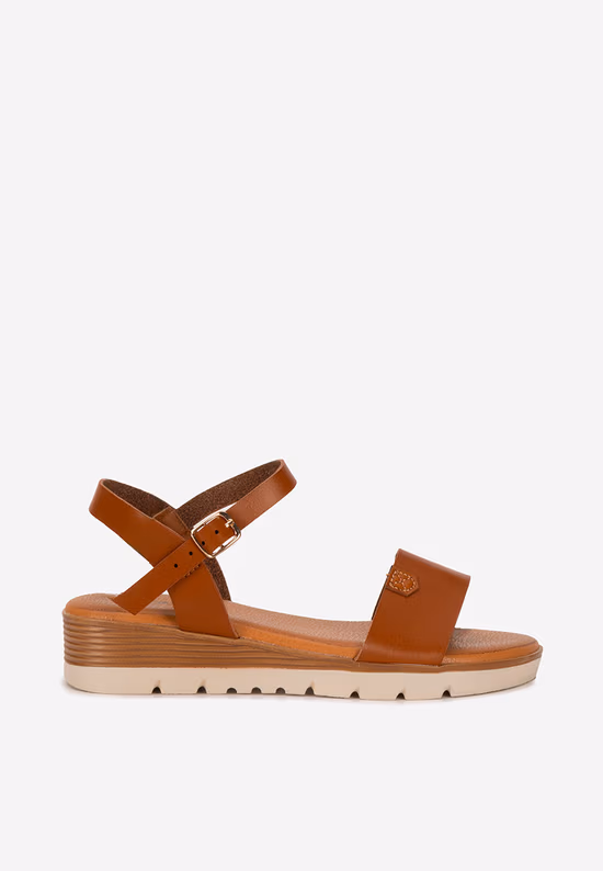 Sandale cu platforma Rabielia camel