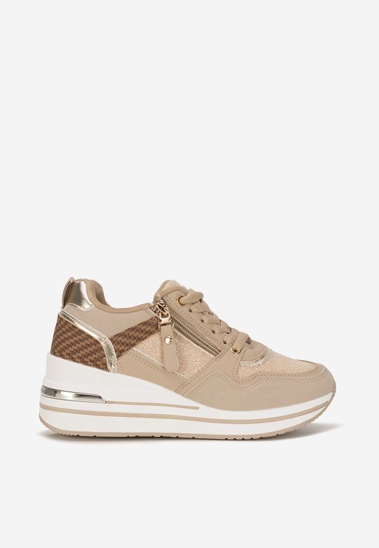 Sneakers cu platforma Snuvira kaki