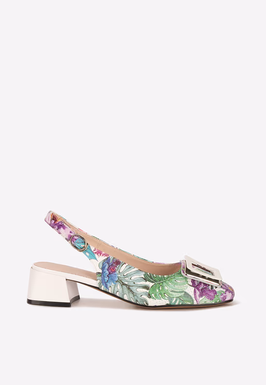 Pantofi slingback Stefeny V2 multicolori