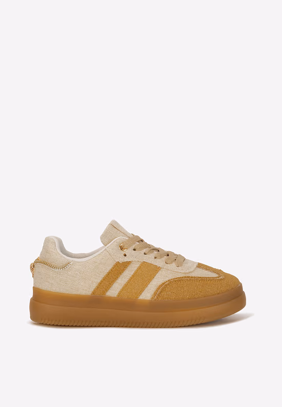 Sneakers dama Deenia camel