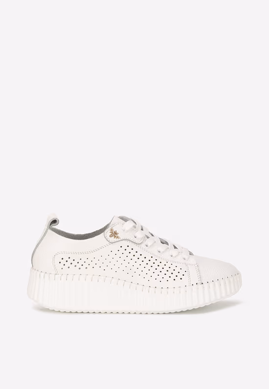 Sneakers dama piele Anaika albi