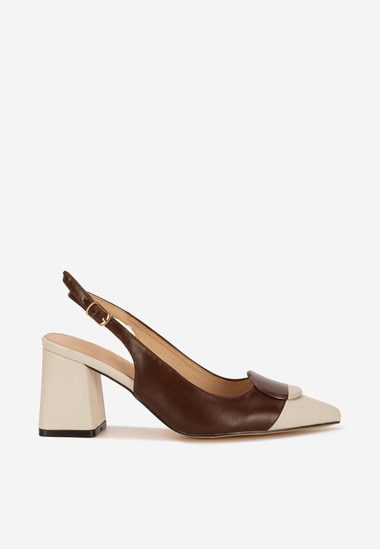 Pantofi slingback Ferrela maro