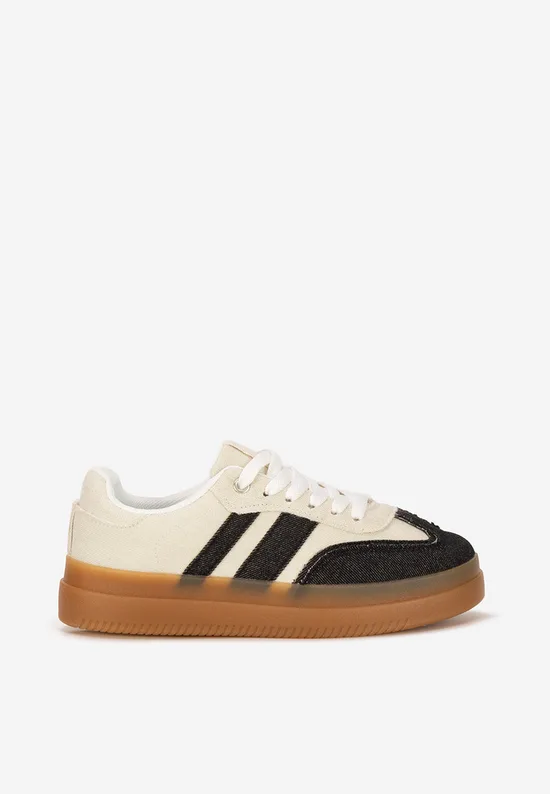 Μπεζ sneakers γυναικεία Herberta V2