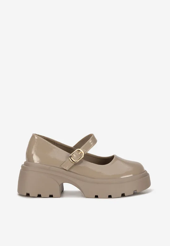 Khaki lodičky na platformě Maliana