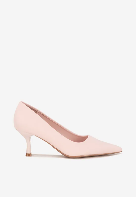 Pantofi cu toc Celinia roz