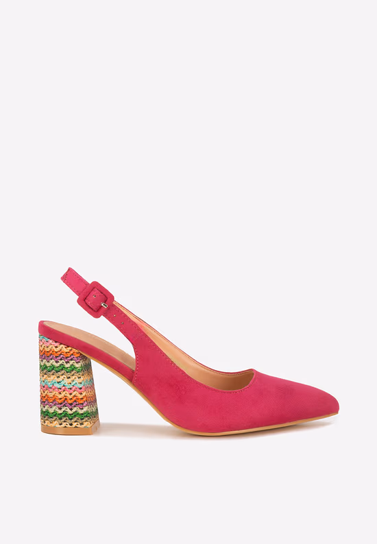 Escarpins slingback fuchsia Alesiella