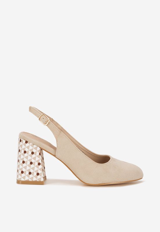 Pantofi slingback Tolida bej
