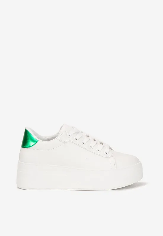 Λευκά sneakers με πλατφόρμα Albea V3