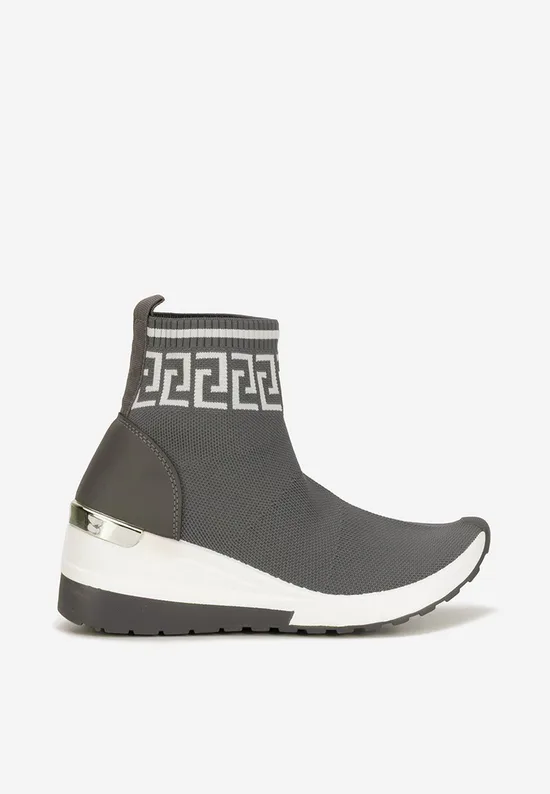 Γκρι sneakers κάλτσα Ofelina
