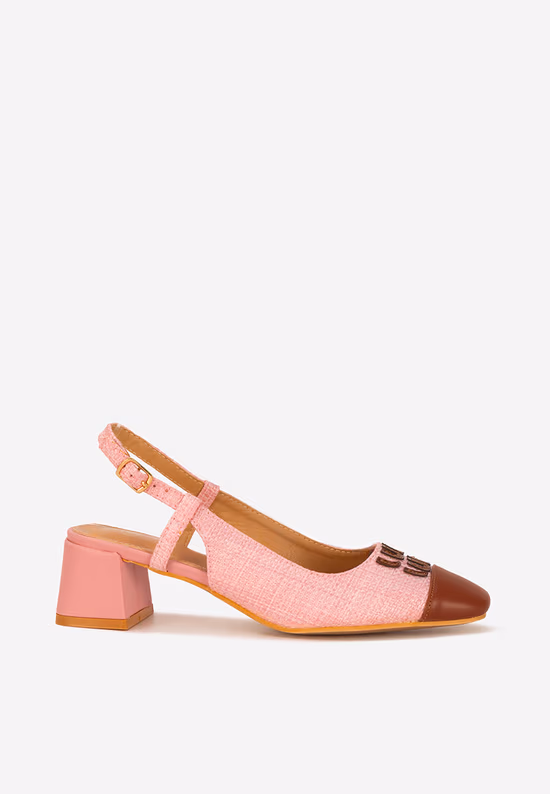 Pantofi slingback Miryam roz
