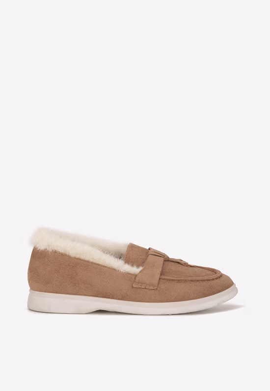 Mocassini loafer donna cachi Semilla