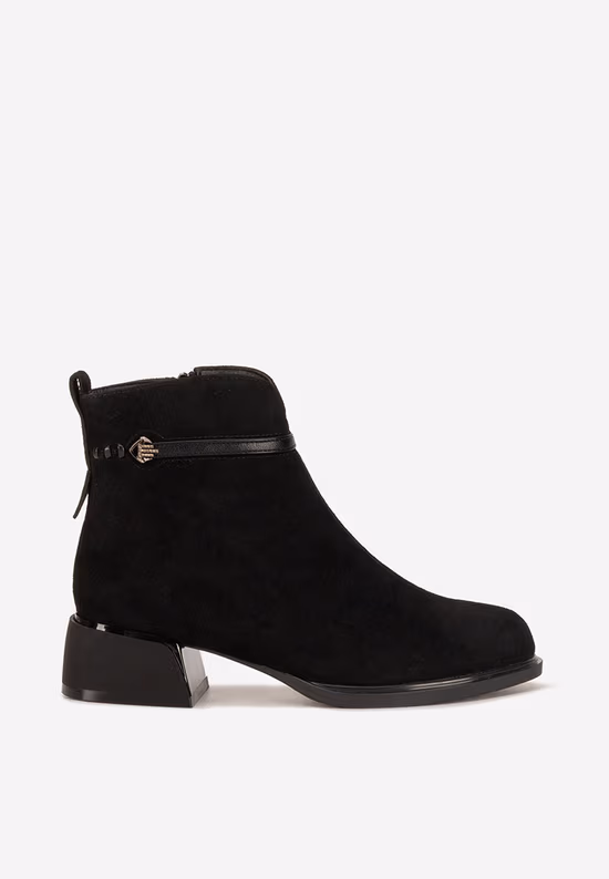 Botine dama piele Latifah negre