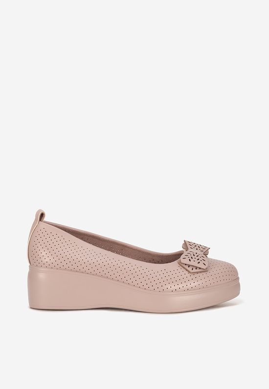 Scarpe con plateau nude Latefa
