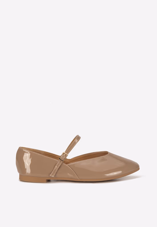Khaki női balerina cipő Cinda