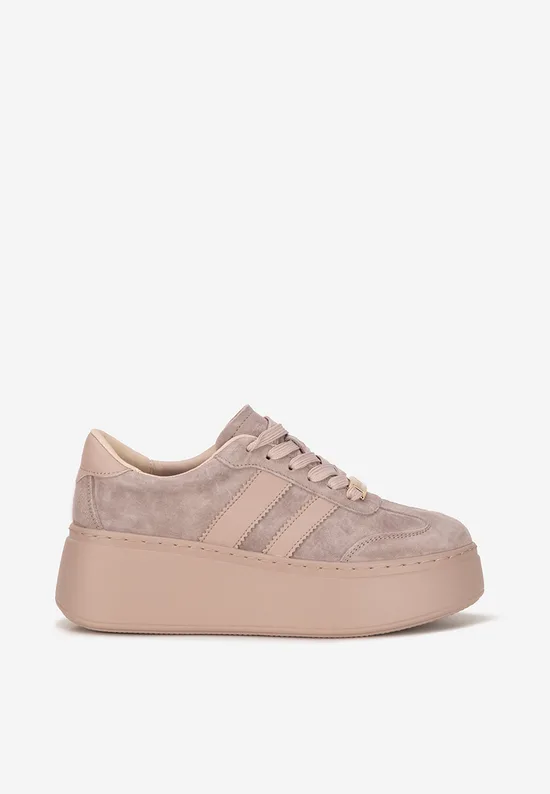 Sneakers dama piele Ariabela bej