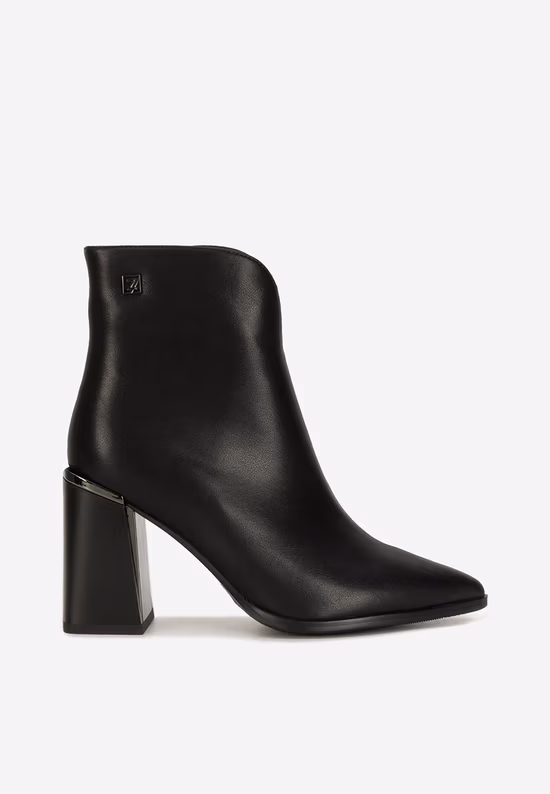 Botine dama piele Castalea negre