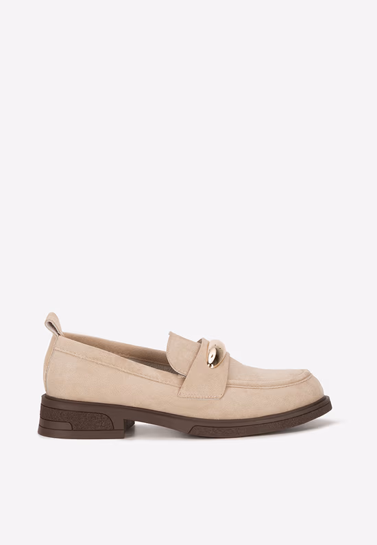 Mocassini donna beige Lebraya