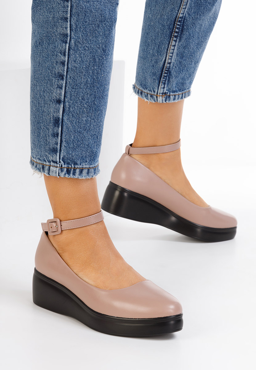 Ροζ παπούτσια casual με πλατφόρμα Evelyne