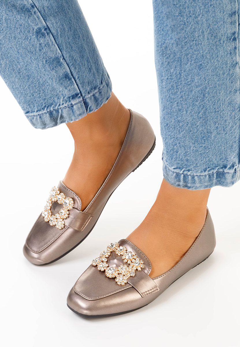 Γκρι loafers γυναικεία Gialla