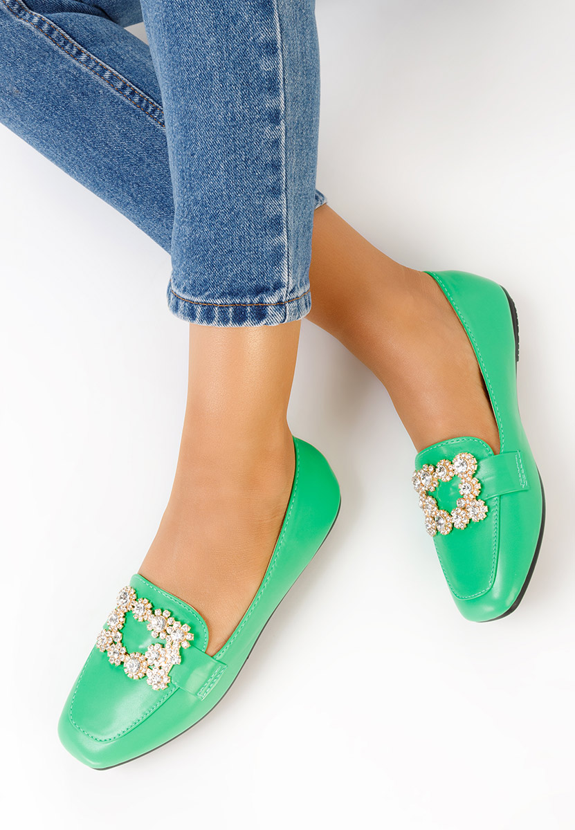 Πράσινα loafers γυναικεία Gialla