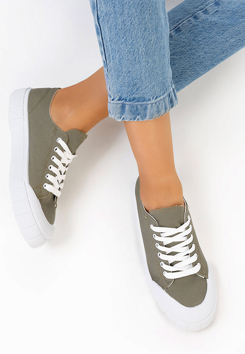 Scarpe in tela donna verdi Abadin