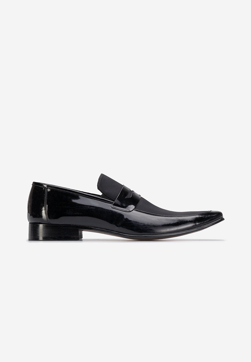 Črni moški elegantni čevlji Gudo