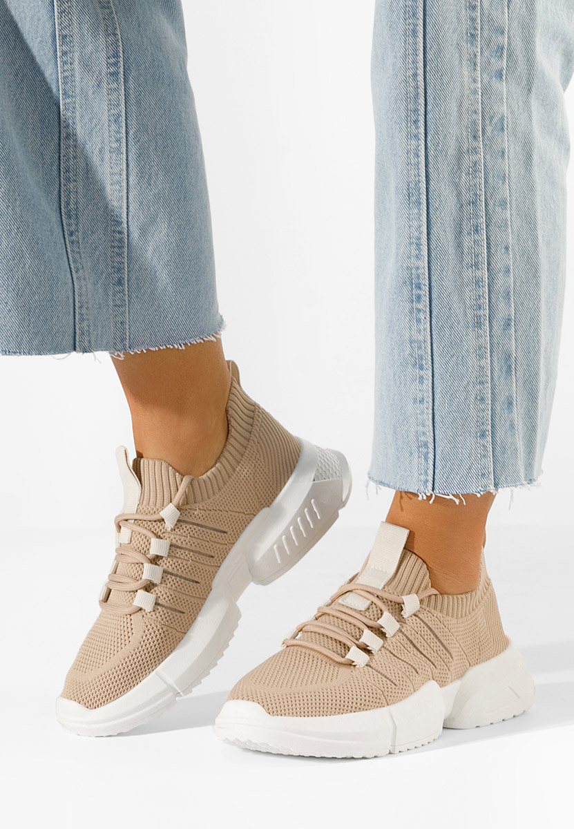 Χακί sneakers γυναικεία Shaida