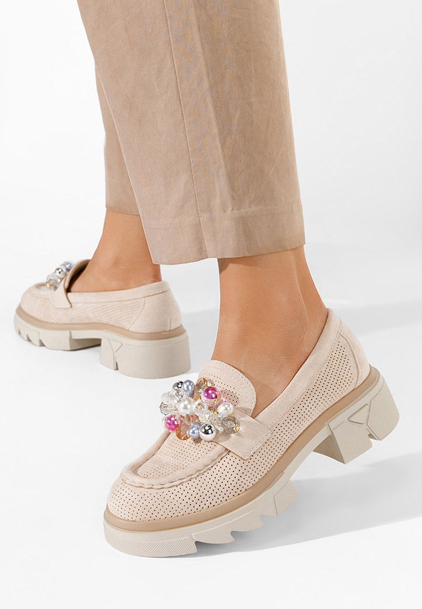 Mocasini dama Glorinda V2 bej