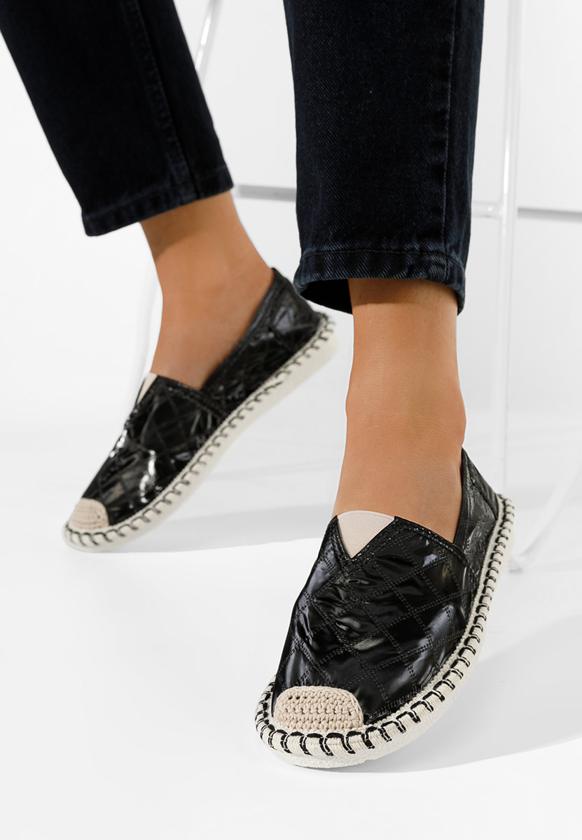 Črne ženske espadrile Loretta B