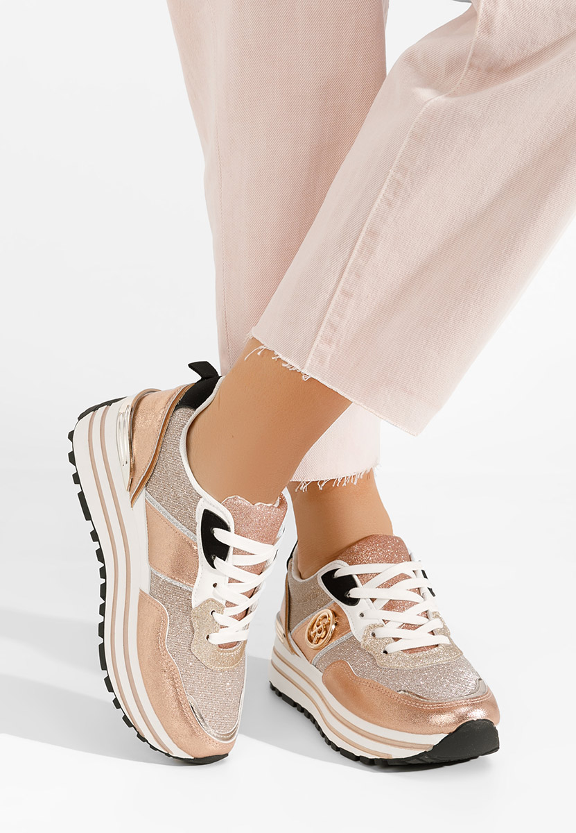 Σαμπανί sneakers με πλατφόρμα Lamisia