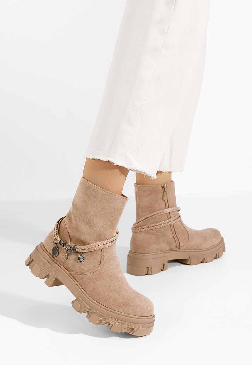Khaki dámske členkové čižmy Diadora