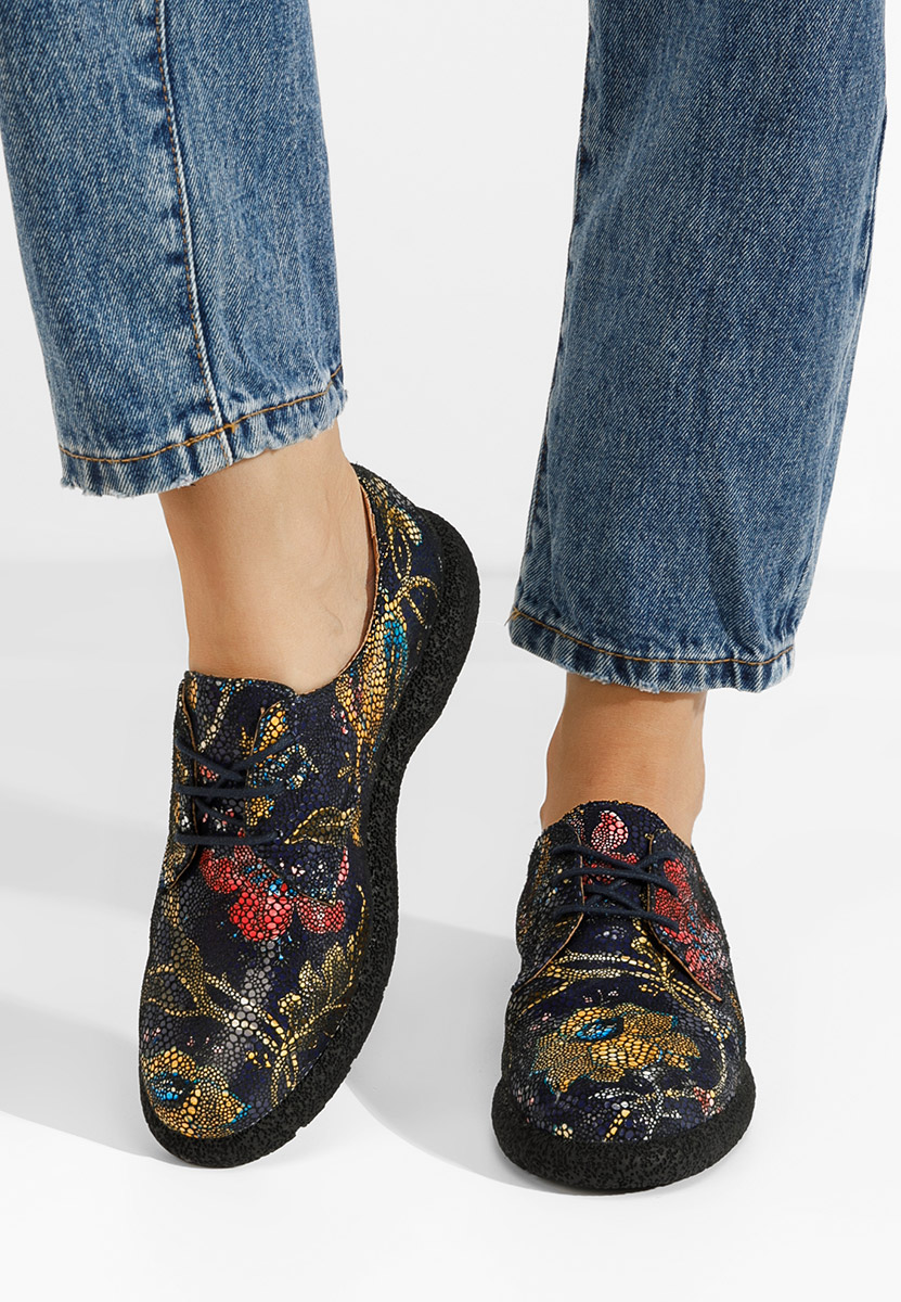 Pantofi casual dama piele Karysa V5 multicolori