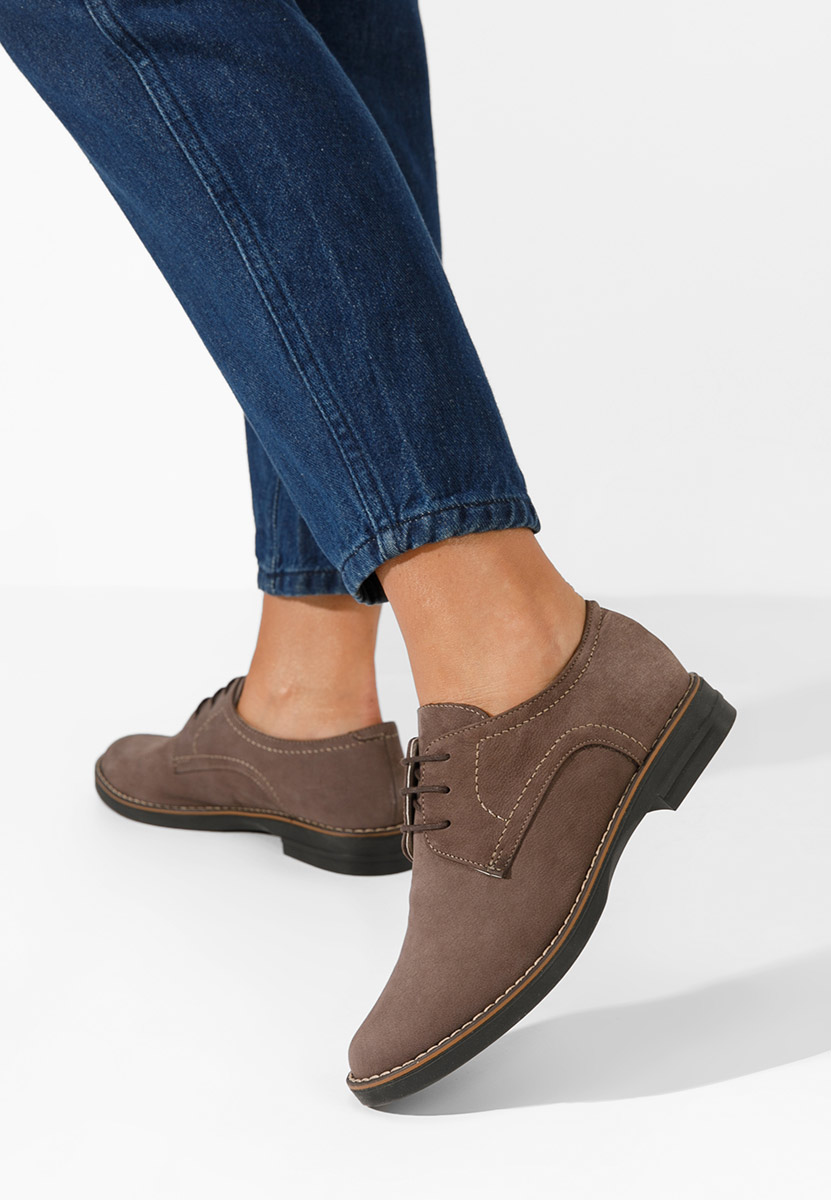 Pantofi derby piele Otivera V6 maro