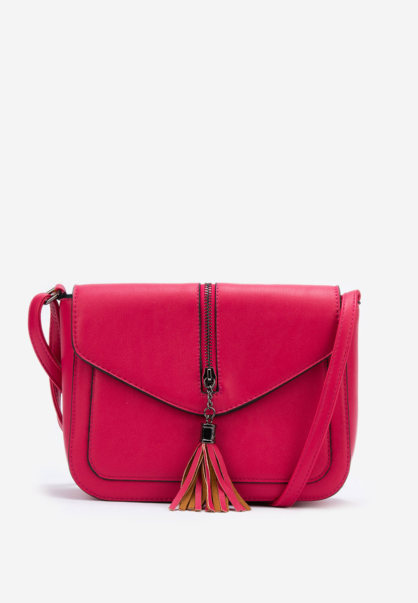 Τσάντα crossbody Nettia φούξια