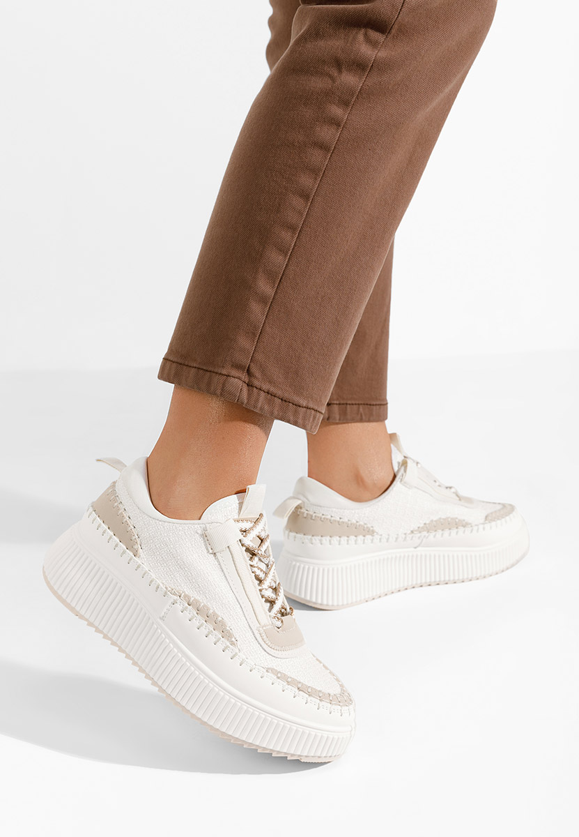 Μπεζ sneakers με πλατφόρμα Tenerife