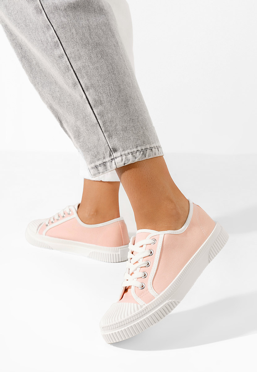 Scarpe in tela donna rosa Tezina