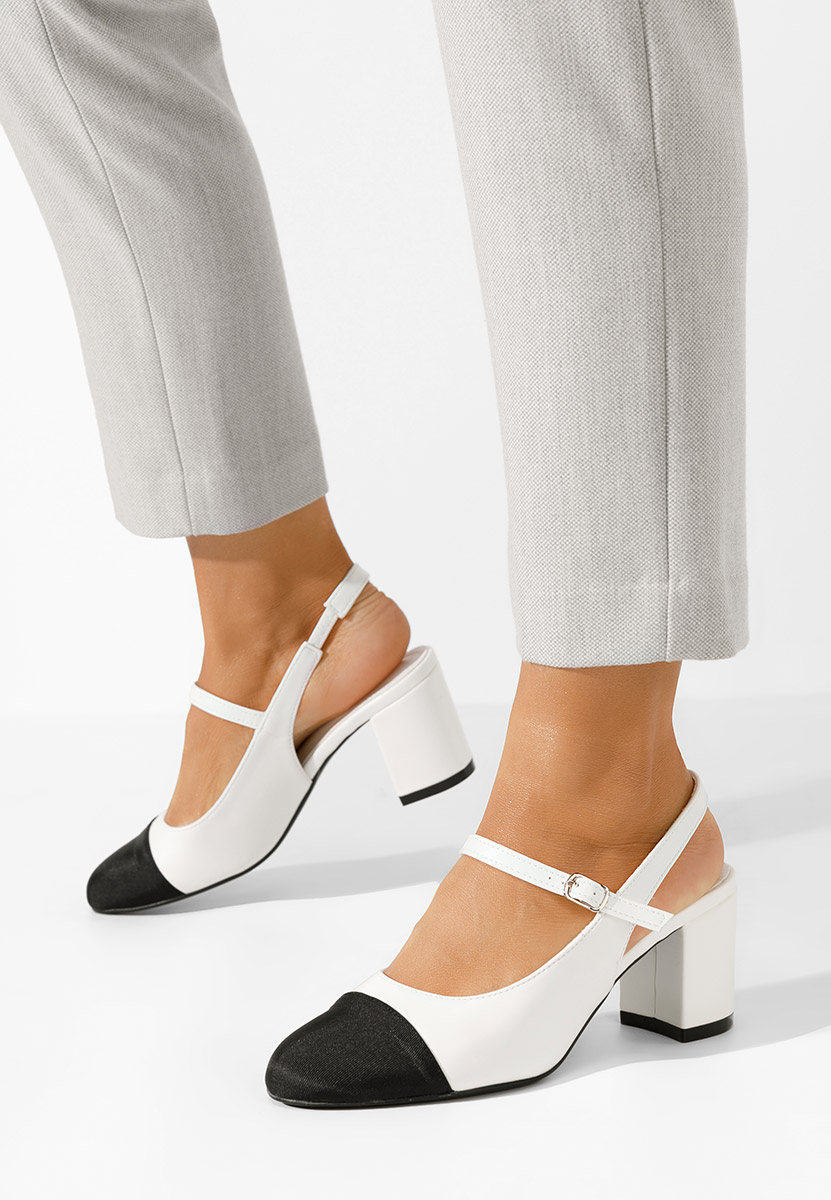 Λευκές γόβες slingback Aviria