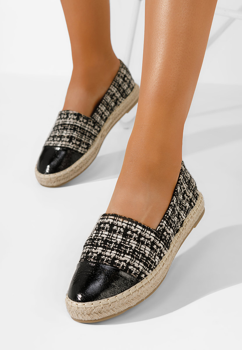 Čierne dámske espadrilky Thalassa