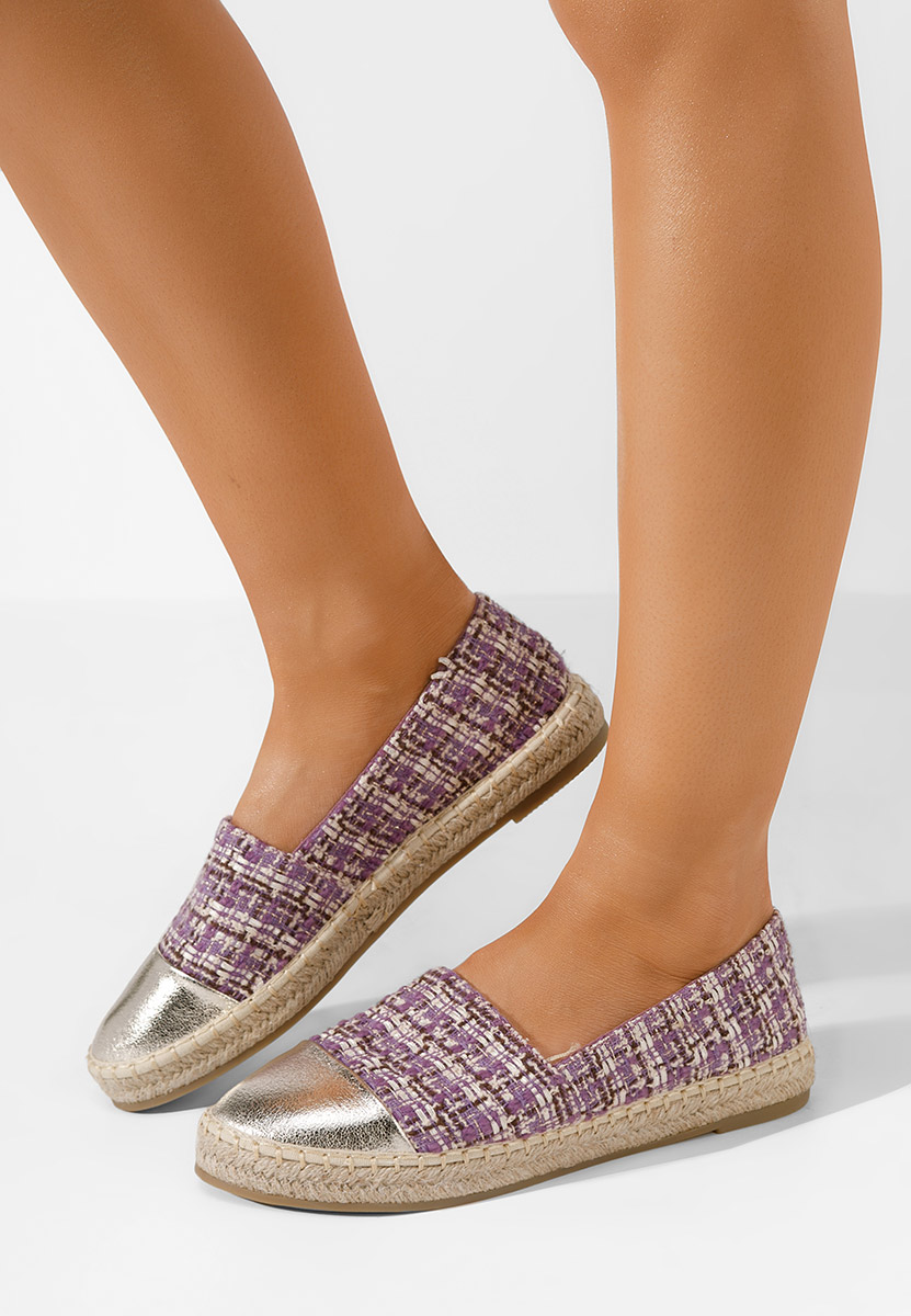 Fialové dámske espadrilky Thalassa