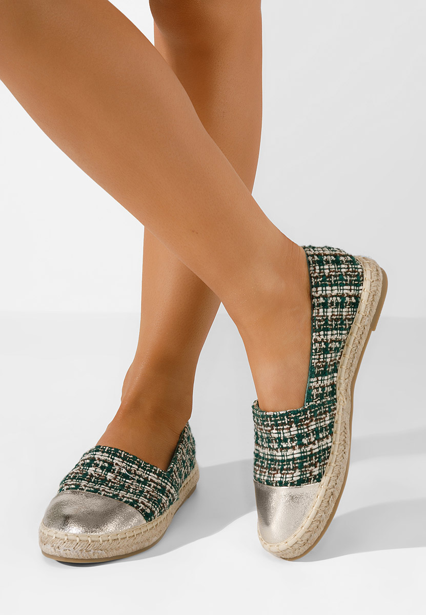 Zelené dámske espadrilky Thalassa